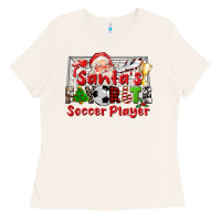 Bone santas favorite soccer player Ladies Tee - CowGirlArtShop