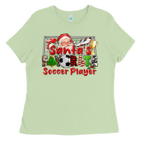 Matcha santas favorite soccer player Ladies Tee - CowGirlArtShop