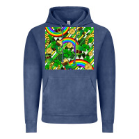 Vintage Denim St. Patrick's Day Vintage Hoodie - FaDigitalArtStudio