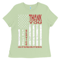 Matcha thank you for your service   veterans day t Ladies Tee - maiPhamDesign