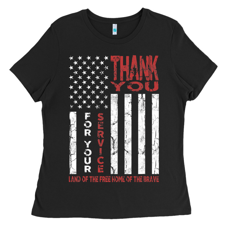 Thank You For Your Service   Veterans Day T Ladies Tee by maiPhamDesign | Teevron