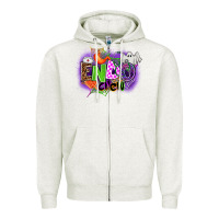 Oatmeal Heather endo crew Zipper Hoodie - AdoDesignShop