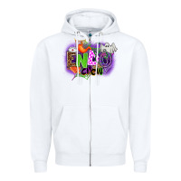 White endo crew Zipper Hoodie - AdoDesignShop
