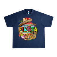 Navy Fiesta Urban Heavy Tee - FaDigitalArtStudio