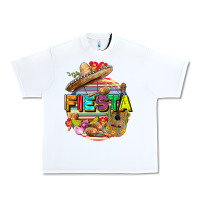 White Fiesta Urban Heavy Tee - FaDigitalArtStudio