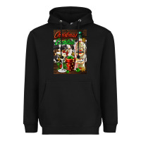 Black christmas cocktail martini  air freshener Heavyweight Hoodie - AdoDesignShop
