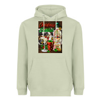 Matcha christmas cocktail martini  air freshener Heavyweight Hoodie - AdoDesignShop