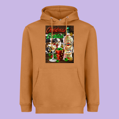 Christmas Cocktail Martini  Air Freshener Heavyweight Hoodie Designed By Adodesignshop