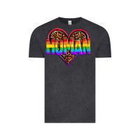 Vintage Black lgbt pride human Vintage Tee - OliviaCreatesArt