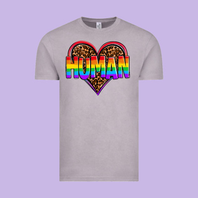Lgbt Pride Human Vintage Tee Designed By Oliviacreatesart