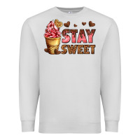 Dove Grey stay sweet Premium Sweatshirt - AdoDesignShop