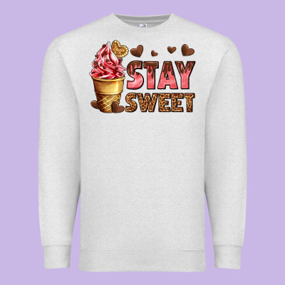 Stay Sweet Premium Sweatshirt Designed By Adodesignshop