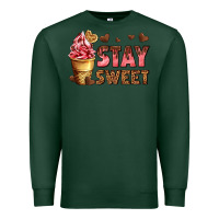 Sports Green stay sweet Premium Sweatshirt - AdoDesignShop
