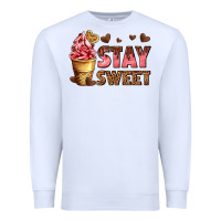 White stay sweet Premium Sweatshirt - AdoDesignShop