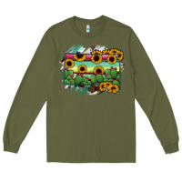 Army Green south Dakota State Map Long Sleeve Tee - RanaPortraitStore