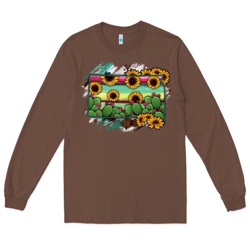 South Dakota State Map Long Sleeve Tee by RanaPortraitStore | Teevron