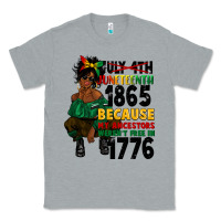 Heather Grey juneteenth 1865 because my ancestors Classic Tee - CowGirlArtShop