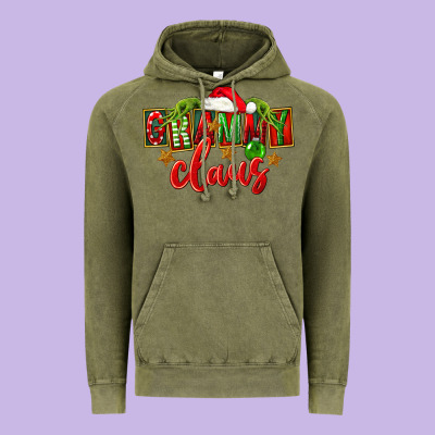 Christmas Grammy Claus Mother's Day Vintage Hoodie Designed By Fadigitalartstudio