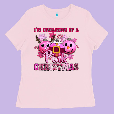 Iam Dreaming Of A Christmas Ladies Tee Designed By Cowgirlartshop