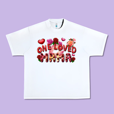 One Loved Mama Valentine's Day Urban Heavy Tee Designed By Fadigitalartstudio