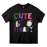 Black Cute and spooky Heavy Core Tee - NancyCooperArtShop