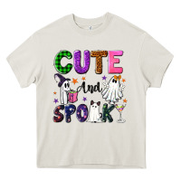 Cream Cute and spooky Heavy Core Tee - NancyCooperArtShop