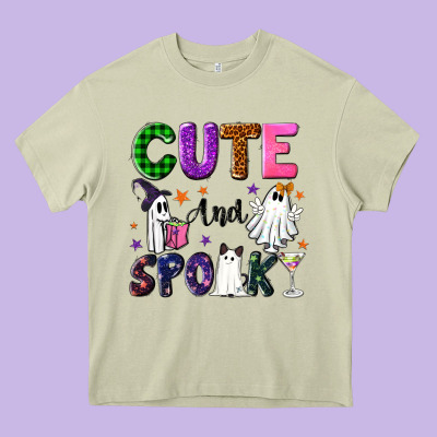 Cute And Spooky Heavy Core Tee Designed By Nancycooperartshop