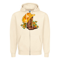 Sandshell yellow  cowgirl and roses Zipper Hoodie - AdoDesignShop
