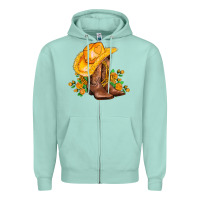 Seafoam yellow  cowgirl and roses Zipper Hoodie - AdoDesignShop