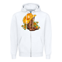 White yellow  cowgirl and roses Zipper Hoodie - AdoDesignShop