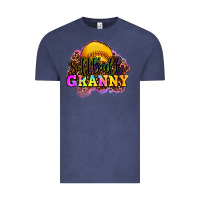 Vintage Denim softball granny Vintage Tee - OliviaCreatesArt