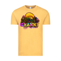 Vintage Mustard softball granny Vintage Tee - OliviaCreatesArt