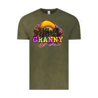 Vintage Olive softball granny Vintage Tee - OliviaCreatesArt