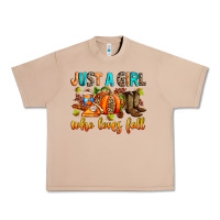 Burro Just a girl who loves Fall Urban Heavy Tee - RanaPortraitStore