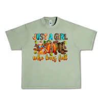 Oil Green Just a girl who loves Fall Urban Heavy Tee - RanaPortraitStore
