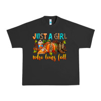 Pigment Black Just a girl who loves Fall Urban Heavy Tee - RanaPortraitStore