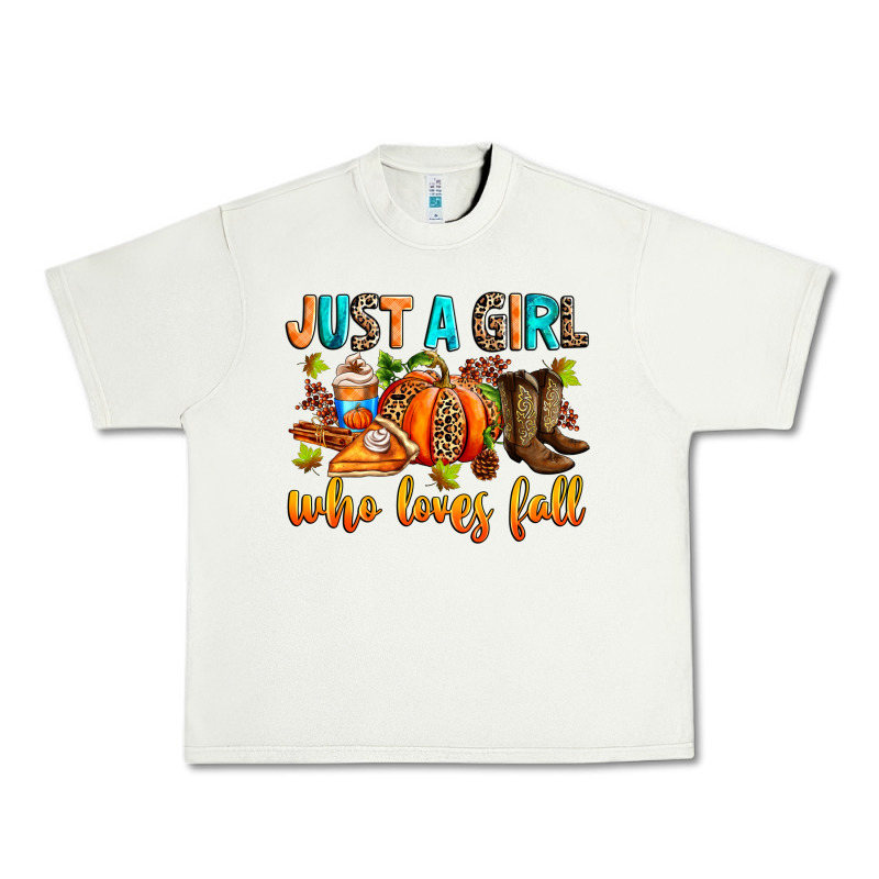 Just A Girl Who Loves Fall Urban Heavy Tee by RanaPortraitStore | Teevron