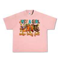 Salmon Just a girl who loves Fall Urban Heavy Tee - RanaPortraitStore