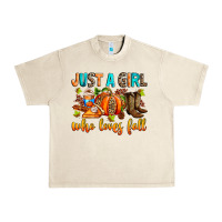 Sandshell Just a girl who loves Fall Urban Heavy Tee - RanaPortraitStore