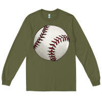 Army Green baseball ball Long Sleeve Tee - FaDigitalArtStudio