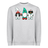Heather Grey african american nurse gnomies medical gnomies Heavyweight Sweatshirt - BarkalooDesign