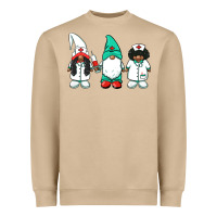 Mushroom african american nurse gnomies medical gnomies Heavyweight Sweatshirt - BarkalooDesign