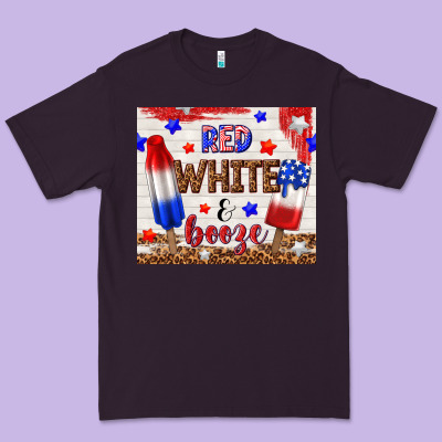 Red White And Booze Premium Tee Designed By Tumblerdesignbyshophia