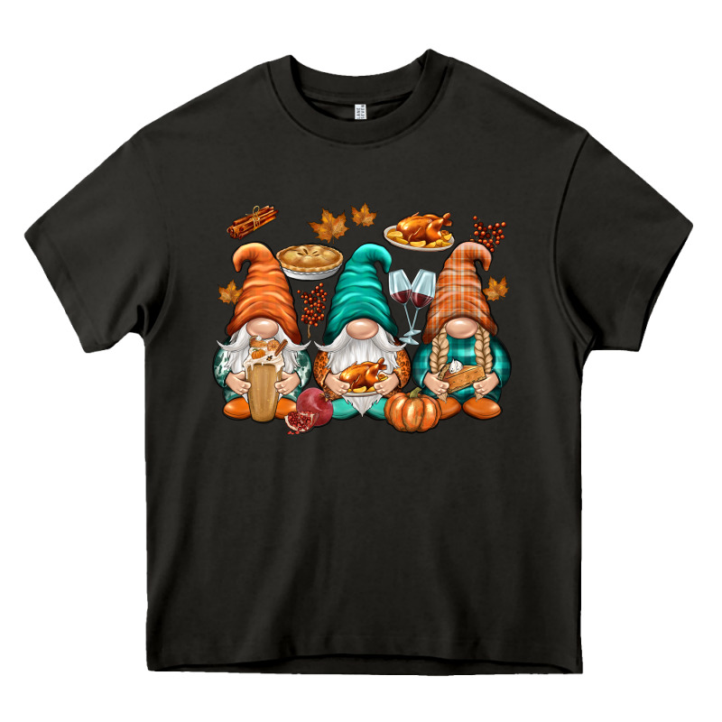 Thanksgiving Gnomes Heavy Core Tee by NancyCooperArtShop | Teevron
