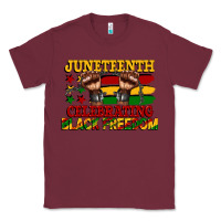 Burgundy juneteenth celebrating black freedom Classic Tee - CowGirlArtShop