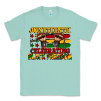 Seafoam juneteenth celebrating black freedom Classic Tee - CowGirlArtShop