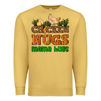 Antique Gold chicken nugs mama hugs Premium Sweatshirt - AdoDesignShop