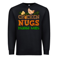 Black chicken nugs mama hugs Premium Sweatshirt - AdoDesignShop