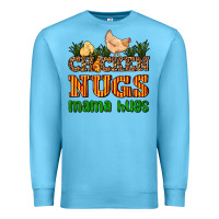 Ocean Blue chicken nugs mama hugs Premium Sweatshirt - AdoDesignShop