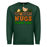 Sports Green chicken nugs mama hugs Premium Sweatshirt - AdoDesignShop